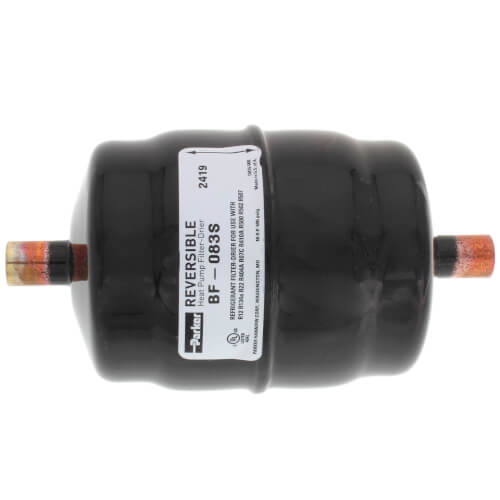 3/8" ODF Sweat BF083S Bi-Flow Liquid Line Filter-Drier (8 Cubic Inches)