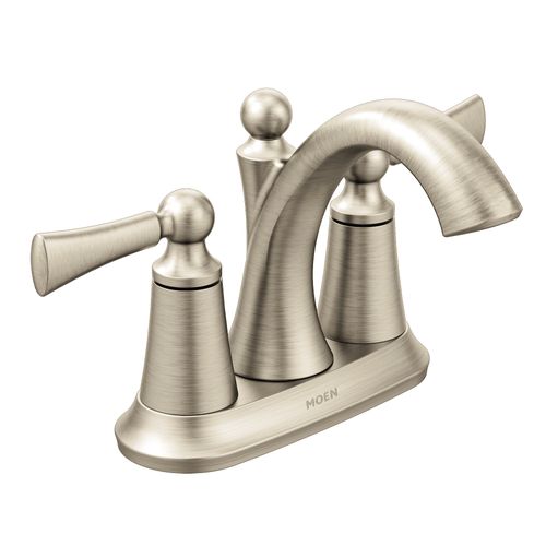 Wynford Brushed Nickel 2 Handle Bathroom Faucet