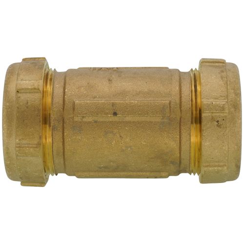 1-1/2" IPS Brass Compression Coupling Long (Lead Free)