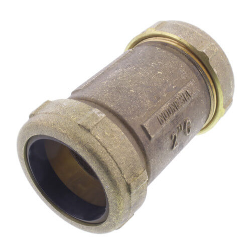 2" CxC Brass Compression Coupling (Lead Free)