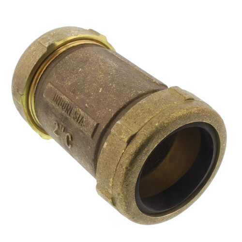 2" CxC Brass Compression Coupling (Lead Free)