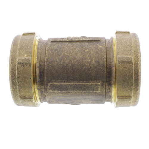 2" IPS Brass Compression Coupling Long (Lead Free)