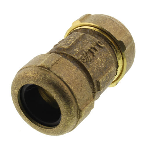 3/4" IPS (1" CTS) Brass Compression Coupling (Lead Free)