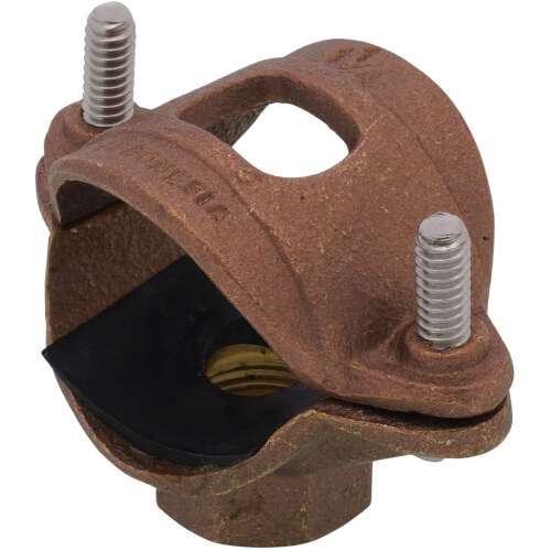 1-1/4" x 1/2" Brass Saddle Tee