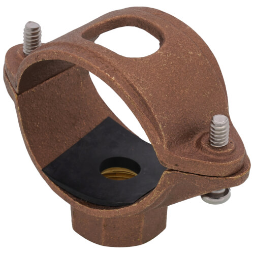 2" x 3/4" Brass Saddle Tee