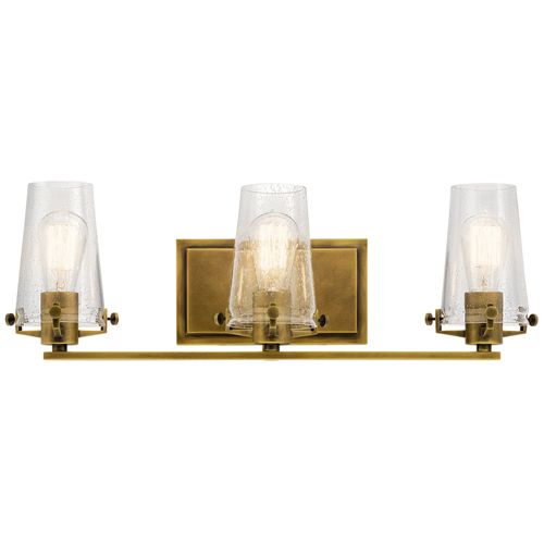 Alton 3 Light Vanity Light (Natural Brass)