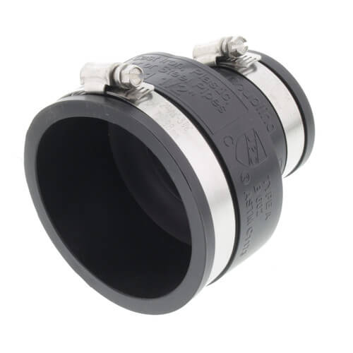 3" x 1-1/2" Rubber Coupling (Cast Iron or PVC to Cast Iron or PVC)