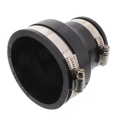 3" x 2" Rubber Coupling (Cast Iron or PVC to Cast Iron or PVC)