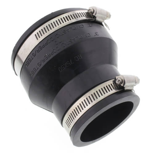 3" x 2" Rubber Coupling (Cast Iron or PVC to Cast Iron or PVC)