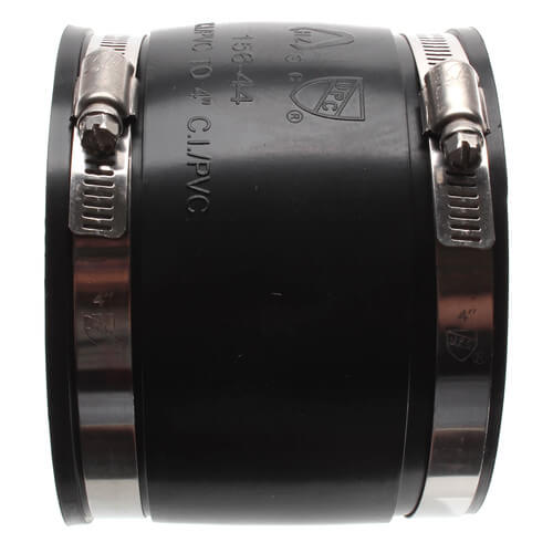 4" Rubber Coupling (Cast Iron or PVC to Cast Iron or PVC)
