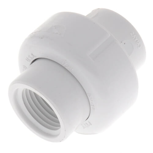 1/2" PVC Sch. 40 Female Union w/ Buna O-ring