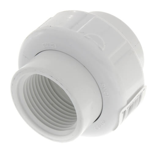 1" PVC Sch. 40 Female Union w/ Buna O-ring