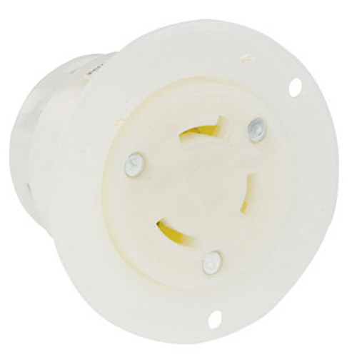 15A, 250V Flanged Outlet Locking Receptacle, Industrial Grade