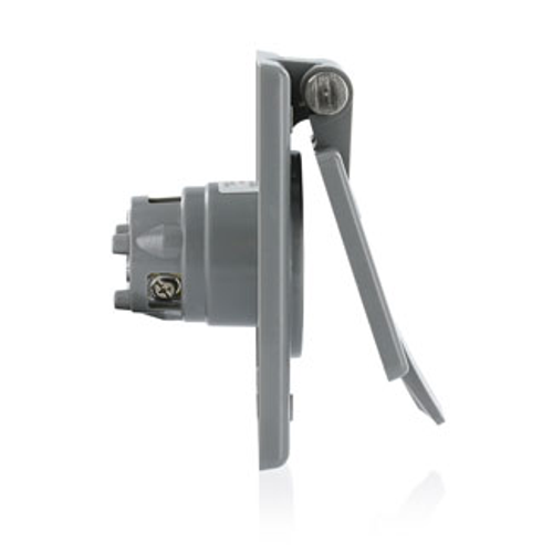 15A, 250V Power Outlet Receptacle, Locking Blade, Industrial Grade