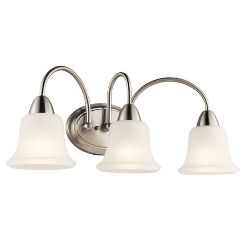 Nicholson 24" 3 Light Vanity Light w/ Satin Etched Glass (Brushed Nickel)