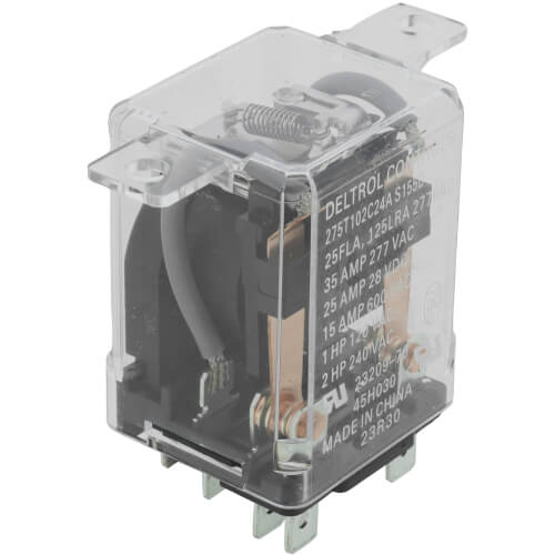 Deltrol Relay 24V DPDT 275TM, 45H03