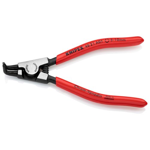 5" External Circlip Pliers w/ Locking Device, 3-10 mm Shafts, 90-Degree Angle