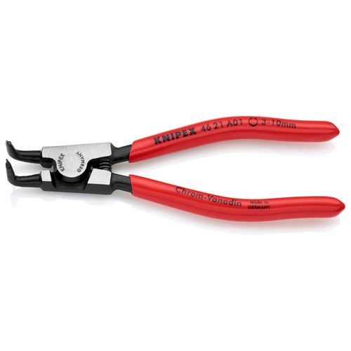 5" External Circlip Pliers w/ Locking Device, 3-10 mm Shafts, 90-Degree Angle