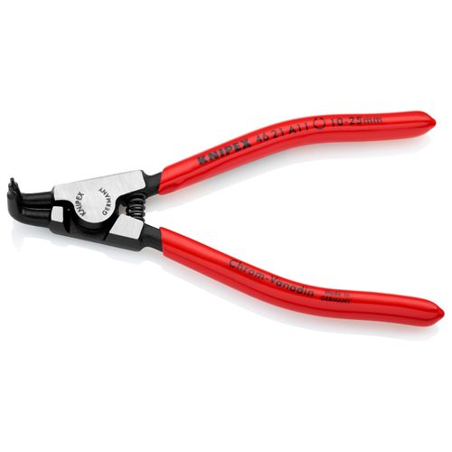 5" External Circlip Pliers w/ Locking Device, 10-25 mm Shafts, 90-Degree Angle