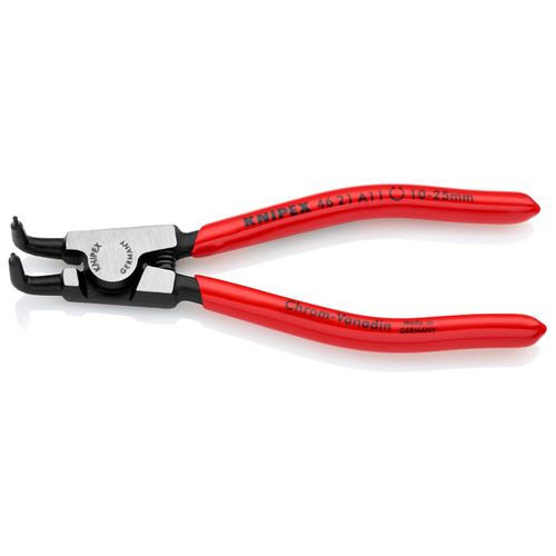 5" External Circlip Pliers w/ Locking Device, 10-25 mm Shafts, 90-Degree Angle