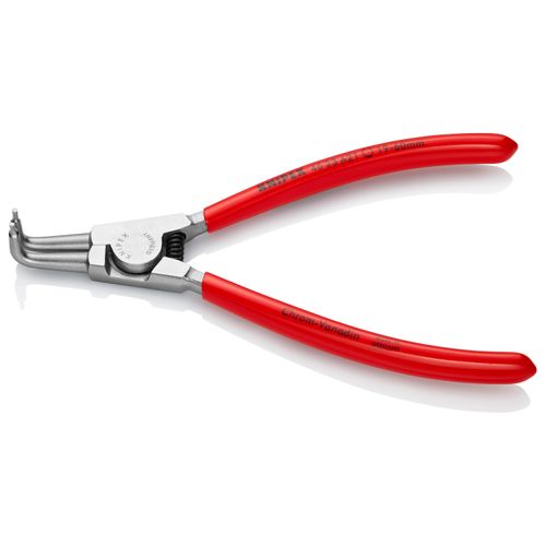 6-3/4" Chrome External Circlip Pliers, 90-Degree Angle