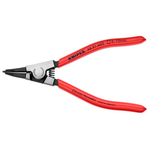 5-1/2" External Circlip Pliers w/ Locking Device, 3-10 mm Shafts, 90-Degree Angle