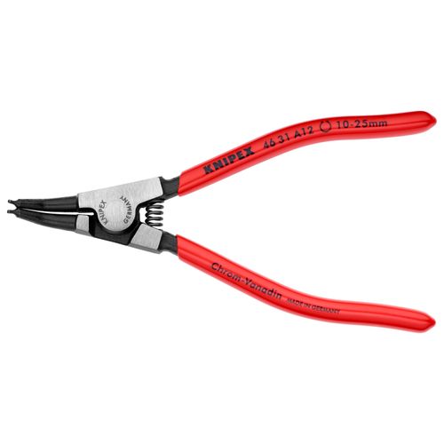 5-1/2" External Circlip Plier w/ Locking Device, 10-25 mm Shafts, 90-Degree Angle