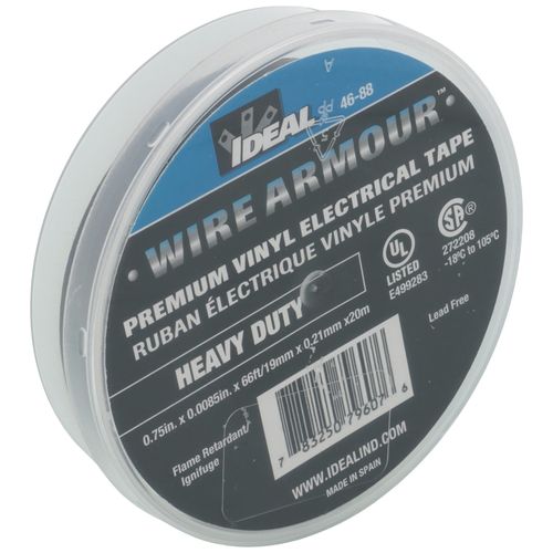 3/4" x 66' Heavy Duty Professional Grade Vinyl Electrical Tape (Black) 2 3/4" x 66' Heavy Duty Professional Grade Vinyl Electrical Tape (Black)