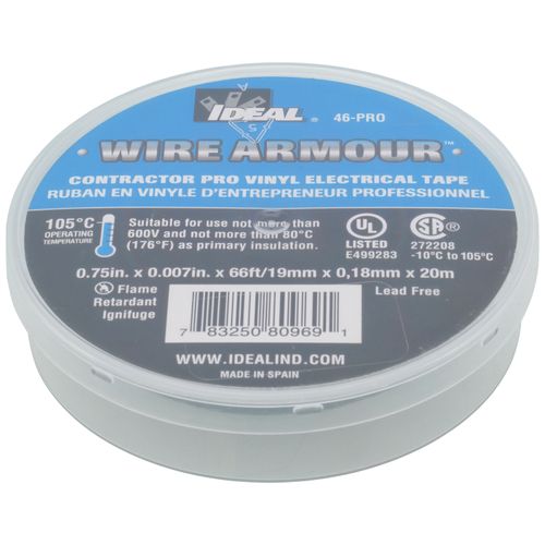3/4" x 66' Contractor Pro Vinyl Electrical Tape (Black)