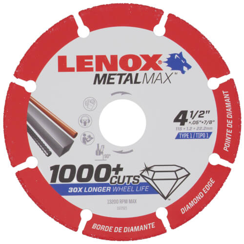 4-1/2" MetalMax Diamond Cut-Off Wheel