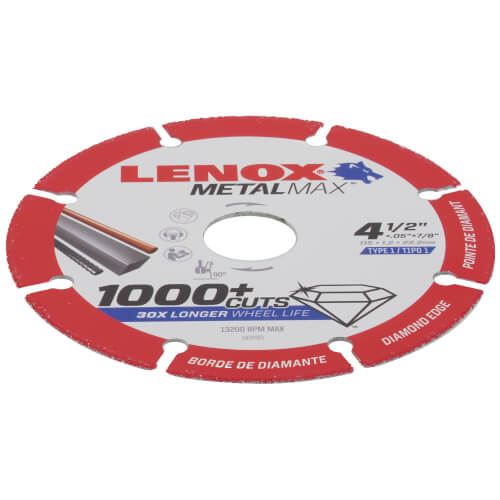 4-1/2" MetalMax Diamond Cut-Off Wheel