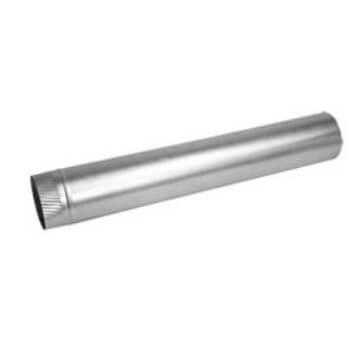 4" 30 Ga Galvanized Snaplock Smoke Pipe (5' Length)