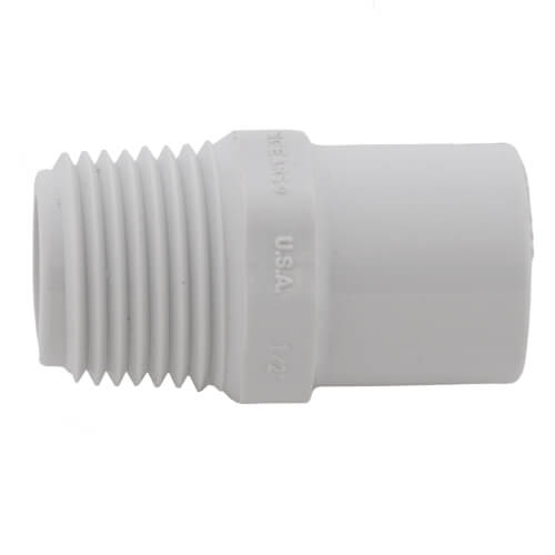 1/2" PVC Sch. 40 Spigot x Male Adapter