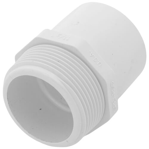 1-1/2" PVC Sch. 40 Spigot x Male Adapter