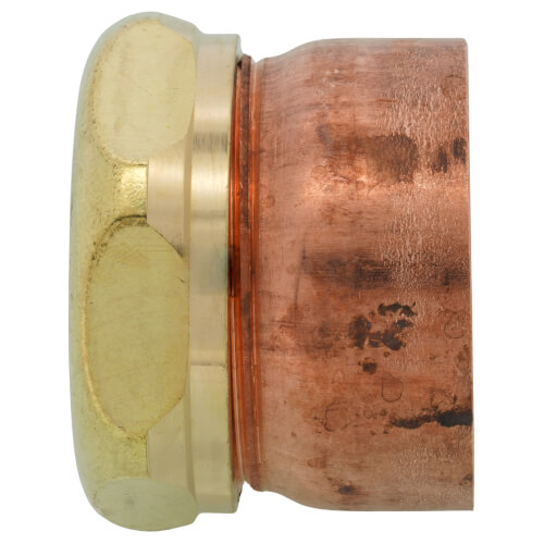 1-1/2" x 1-1/4" Copper DWV Sweat Trap Adapter (C x Slip Joint)