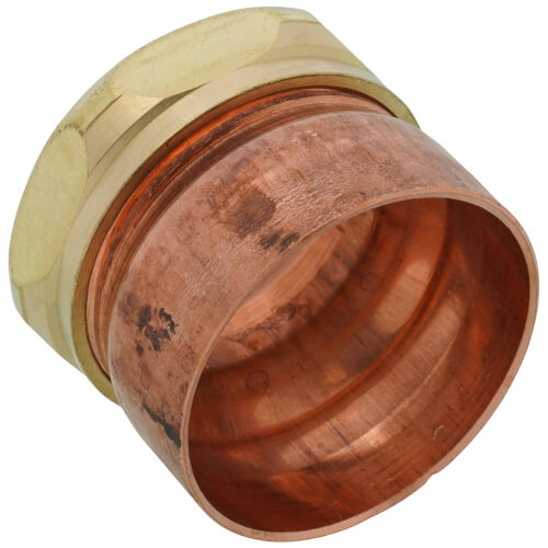 1-1/2" x 1-1/4" Copper DWV Sweat Trap Adapter (C x Slip Joint)