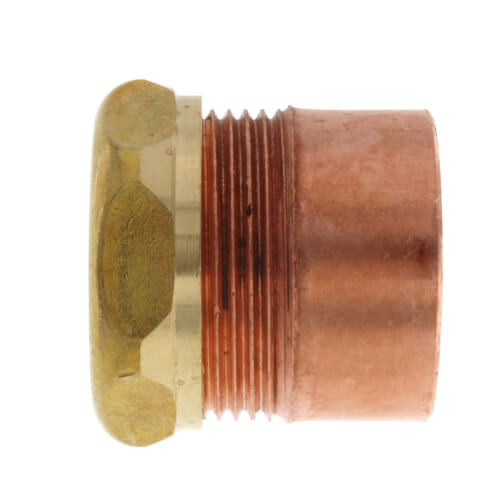 1-1/2" x 1-1/4" Copper DWV Fitting Trap Adapter (FTG x Slip Joint)