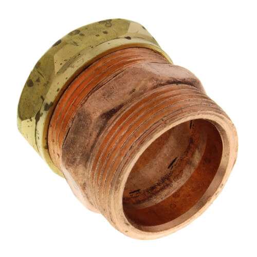 1-1/4" Copper DWV Male Trap Adapter (M x Slip Joint)