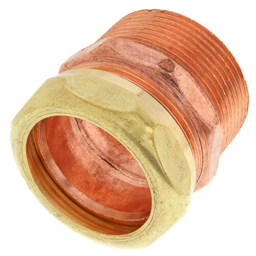 1-1/2" Copper DWV Male Trap Adapter (M x Slip Joint)