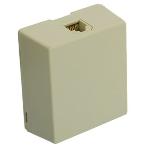 Type 625a2 Surface Mount Jack, 6P6C, Screw Terminal (Ivory)