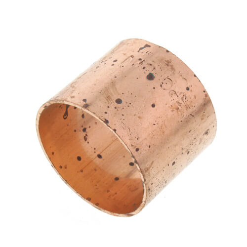 1-1/4" Copper DWV Coupling Less Stop