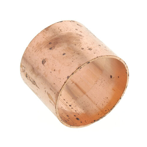 1-1/4" Copper DWV Coupling Less Stop