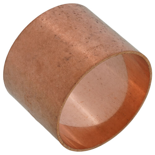 1-1/2" Copper DWV Coupling Less Stop