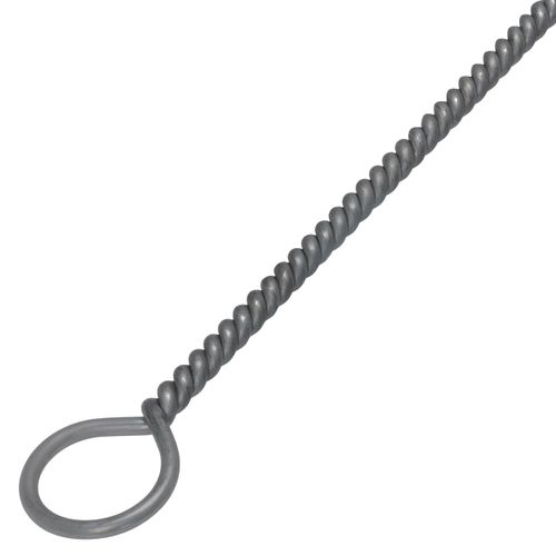 1/2" x 1" Spring Grade Tempered Wire Brush for 2-1/2" Flue (Total Length: 48")