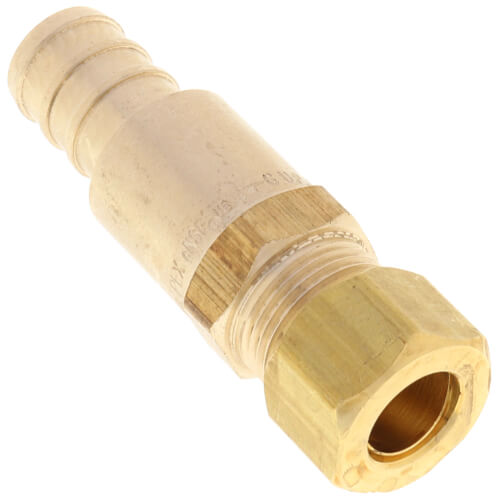 1/2" PureFlow PEX Crimp x 1/4" Compression Lav Adapter (Brass Nut) 3 1/2" PureFlow PEX Crimp x 1/4" Compression Lav Adapter (Brass Nut)