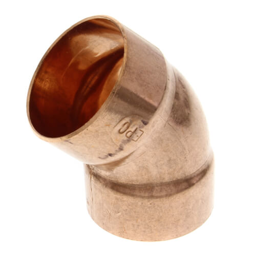 1-1/4" Copper DWV 45° Elbow