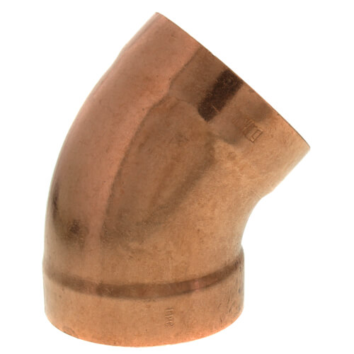 3" Copper DWV 45Â° Elbow