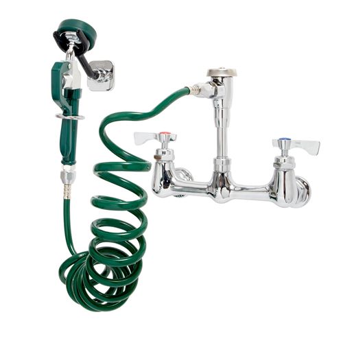 8" Center Wall Mount Pet Grooming Utility Faucet