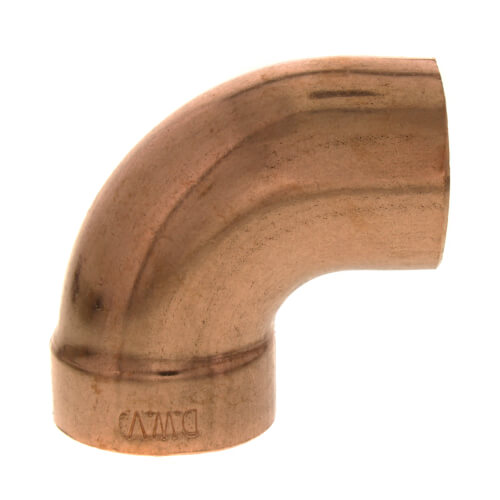 1-1/2" Copper DWV 90° Street Elbow