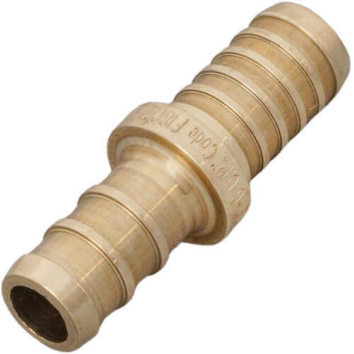 3/8" PureFlow PEX Crimp x 3/8" PB Coupling (Lead Free)